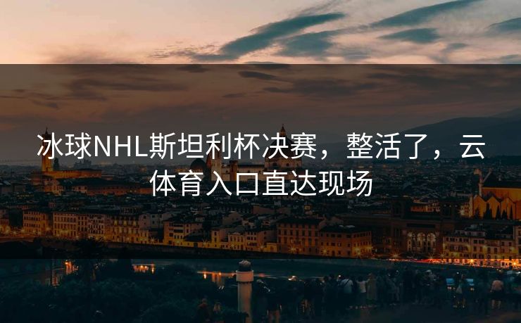 冰球NHL斯坦利杯决赛，整活了，云体育入口直达现场